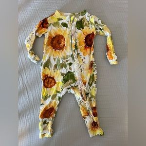 Gigi and Max Sloan Sunflower Ruffle Zip (3 months)